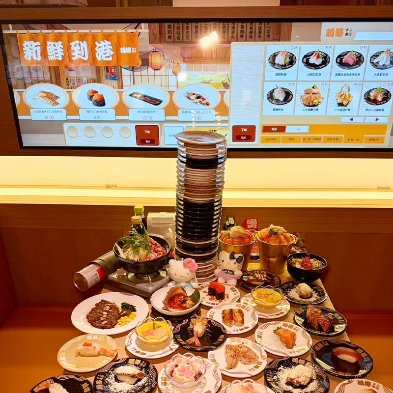 Équipement de convoyeur automatique de sushi à point fixe