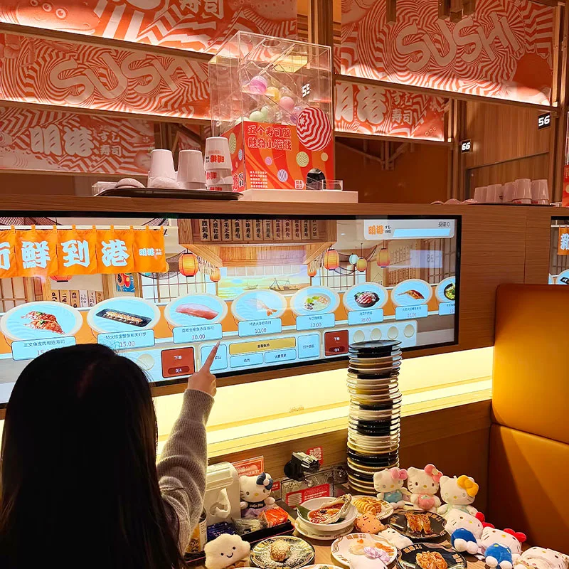 Équipement de bande transporteuse à point fixe pour sushi standard d'exportation