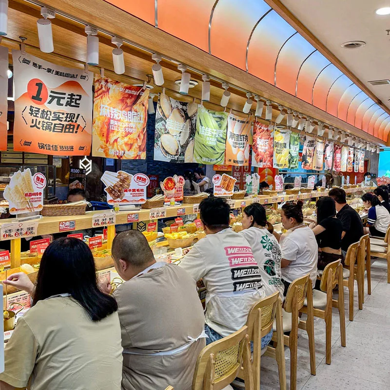 Customizable Rotating Hot Pot Conveyor Belt System Customizable Rotating Hot Pot Conveyor Belt System